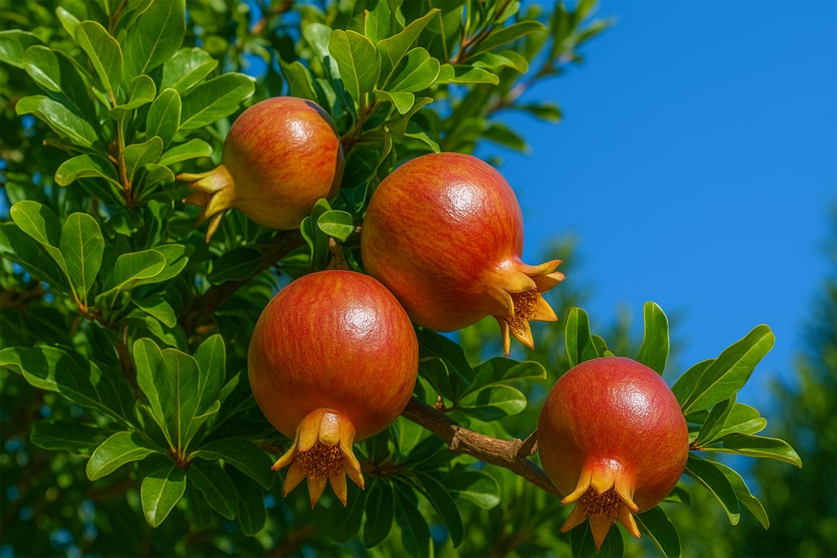 Специлые плоды граната