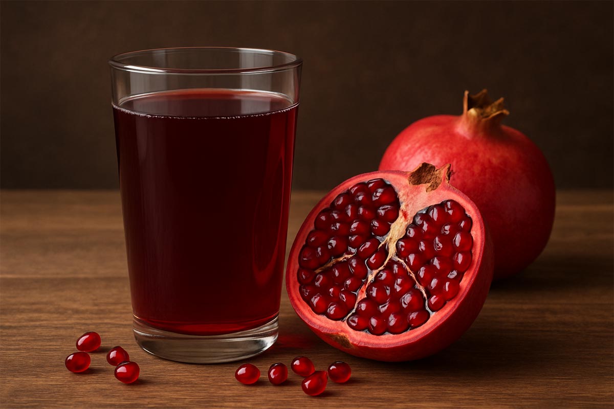 Стакан гранатового сока